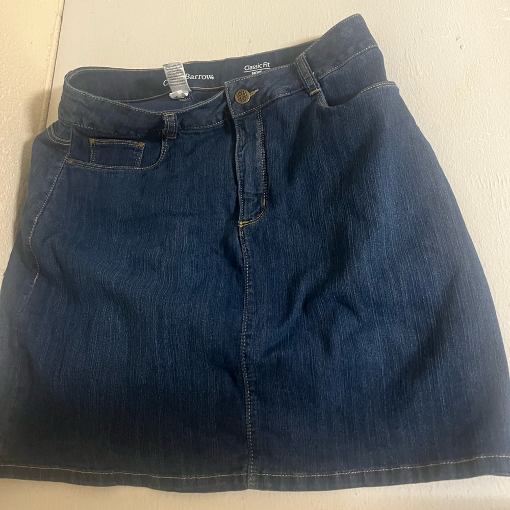 Croft & Barrow Classic Fit Denim Skort